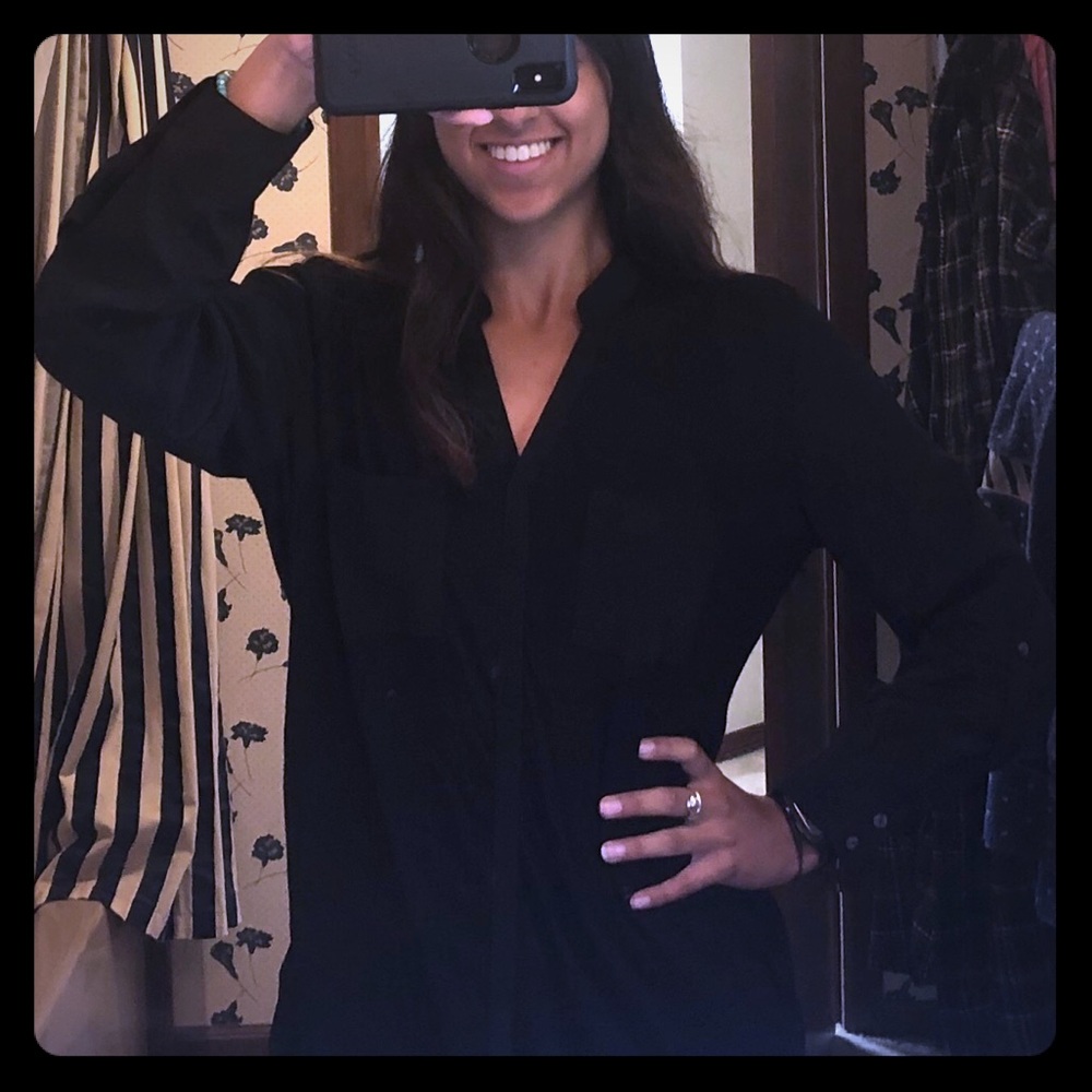 Black Style&Co Blouse, size small